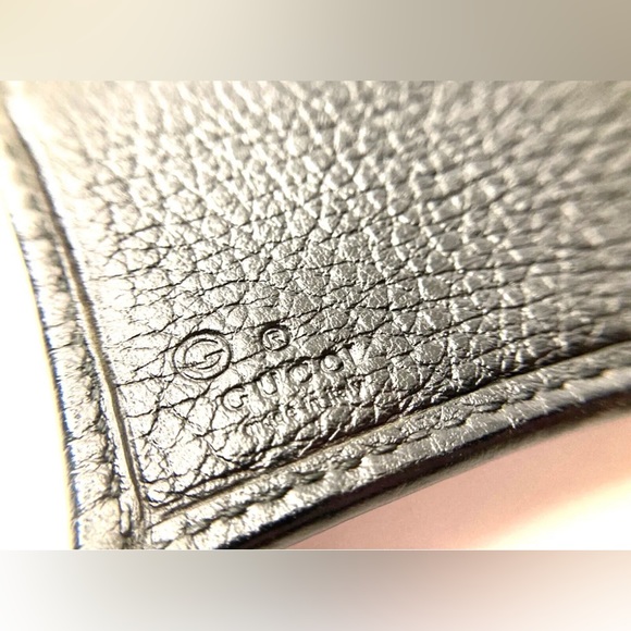 GUCCI VINTAGE GUCCISSIMA GG CANVAS LEATHER LONG WALLET BLACK - Picture 4 of 16